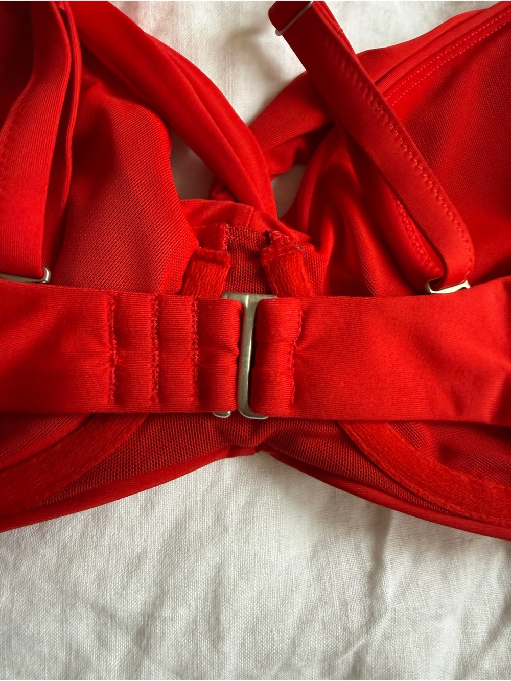 Athleta Red Twist-Front Bralette - Picture 4 of 5